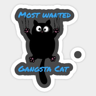 Most wanted gangsta cat - catsondrugs.com catlove cats cat catsofinstagram catlife catlover catstagram catlovers catoftheday instagram instacat meow kitty kitten catloversclub kittens Sticker